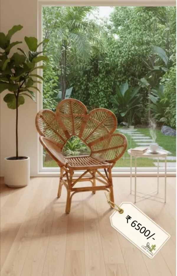 Peacock Style Accent Chair - SLK Cane Furniture