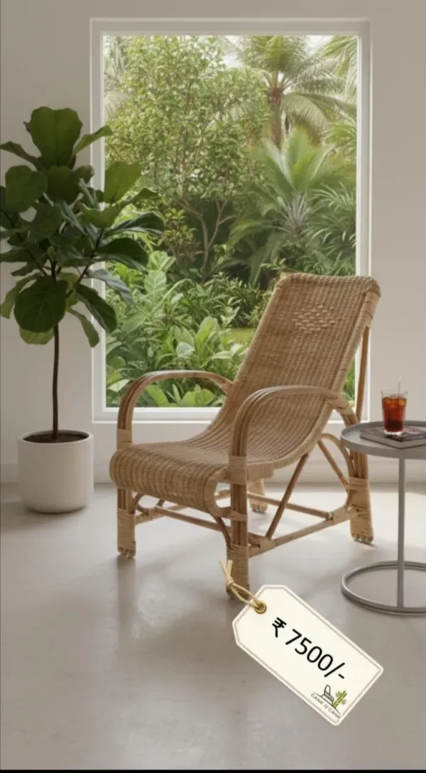 Cane Recliner Lounger - SLK Cane Furniture