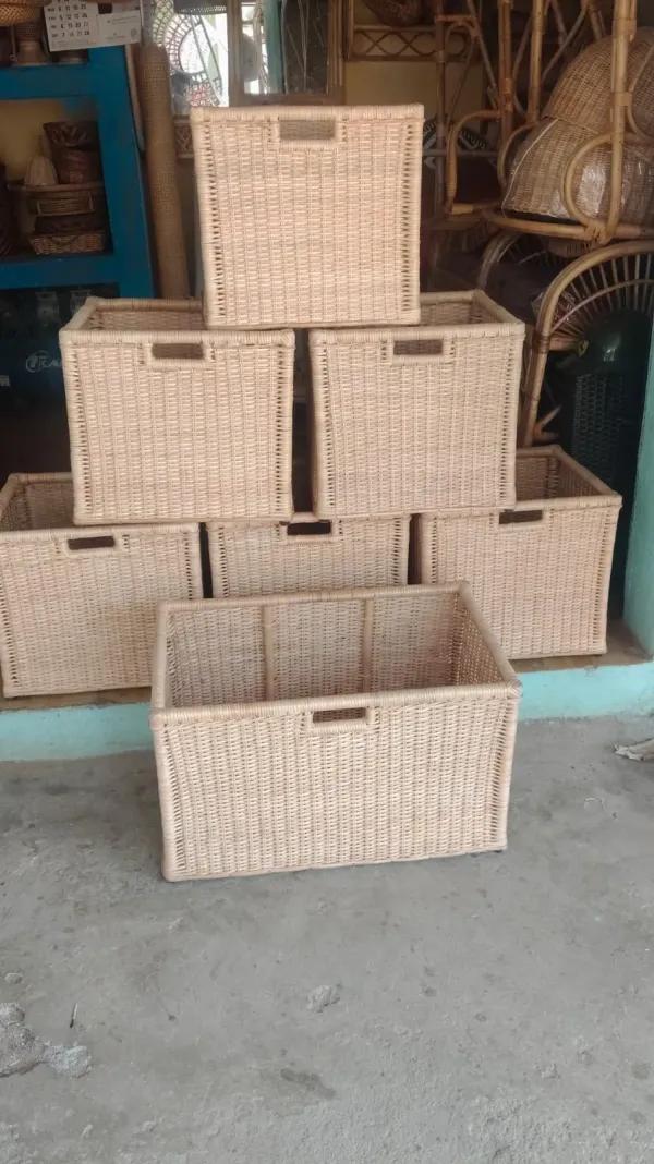 Handcrafted Cane Storage Baskets - SLK Cane Furniture