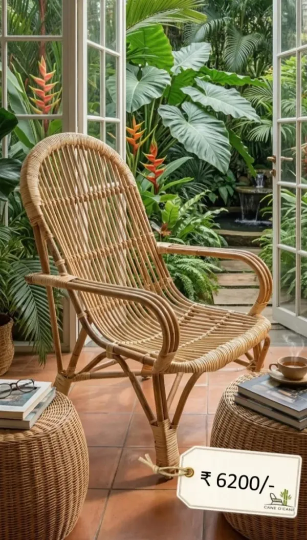 Woven Cane Patio Armchair - SLK Cane Furniture